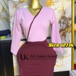 pencil skirt office Ghana Women's Lavender Wrap Blouse and Burgundy Pencil Skirt Set Pelsunisexkloset Tema