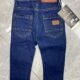 durable kids clothes Ghana Boys' Dark Wash Skinny Fit Jeans with Contrast Stitching Pelsunisexkloset Tema