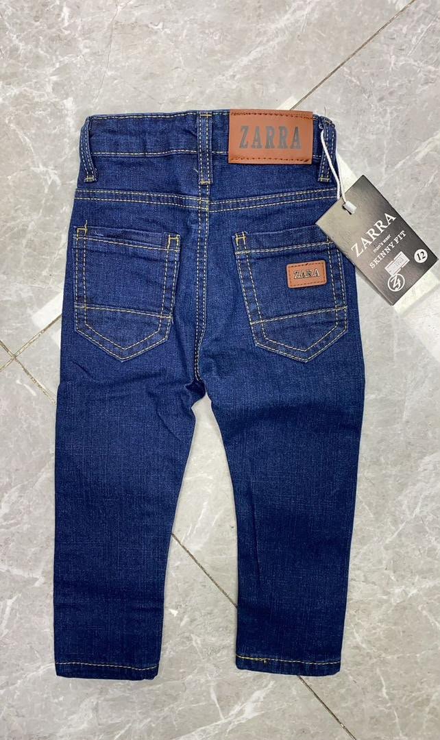 durable kids clothes Ghana Boys' Dark Wash Skinny Fit Jeans with Contrast Stitching Pelsunisexkloset Tema