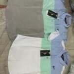Boys' Westerly Moon Tri-Colour Colour-Block Mandarin Shirt