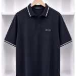 how to wash polo shirt Men's Navy Pique Polo with White Tipped Collar and Cuffs Pelsunisexkloset Tema