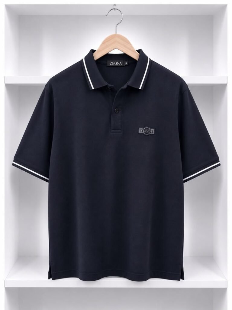 how to wash polo shirt Men's Navy Pique Polo with White Tipped Collar and Cuffs Pelsunisexkloset Tema