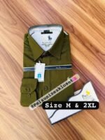 Men's Long-Sleeve Cotton Button-Down Shirt in Multiple Colours — view 4