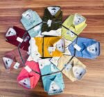 Men's Long-Sleeve Cotton Button-Down Shirt in Multiple Colours