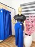Women's Belted High-Waist Wide-Leg Corporate Trousers in Royal Blue — Pels Unisex Kloset