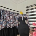 Women's Black Bodycon Dress with Paisley Print Bolero — Pels Unisex Kloset