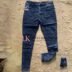 Women's High-Waist Skinny Jeans in Black Acid Wash — Pels Unisex Kloset