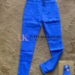 Women's High-Waist Skinny Jeans in Cobalt Blue — Pels Unisex Kloset
