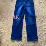Women's Plain High-Waist Baggy Jeans in Dark Blue — Pels Unisex Kloset