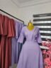 Women's V-Neck Flare Corporate Dress in Lilac — Pels Unisex Kloset